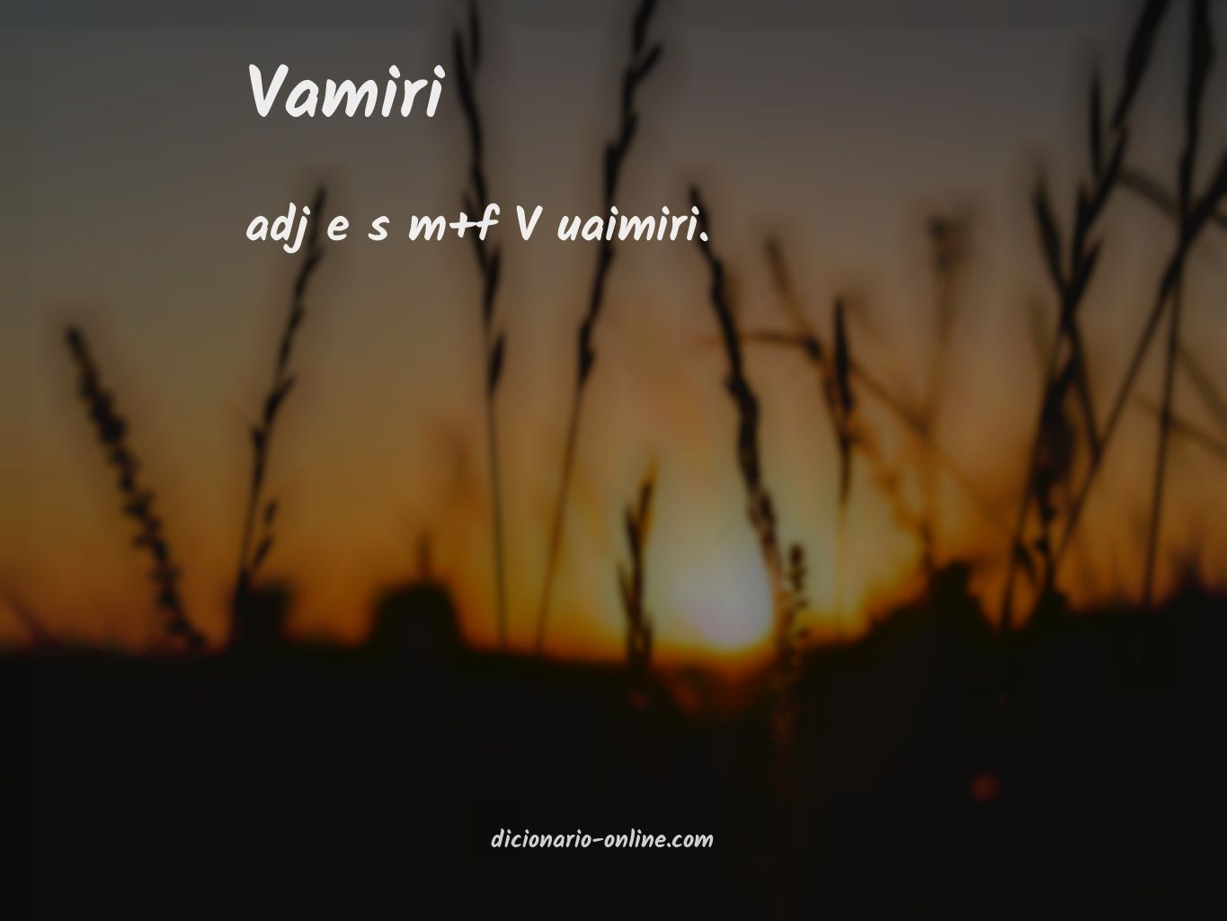 Significado de vamiri