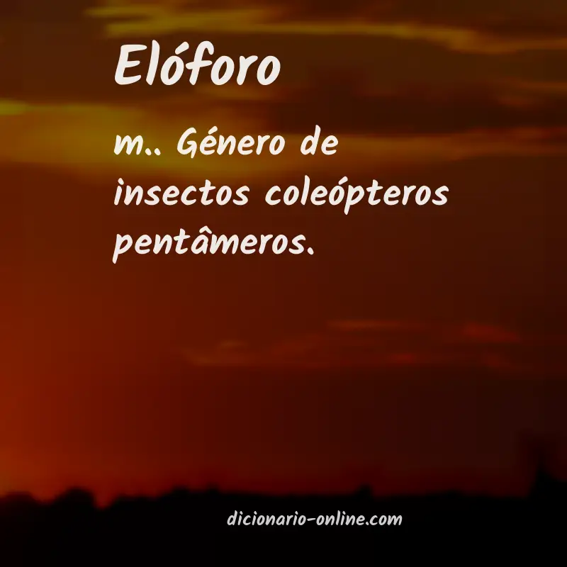 Significado de elóforo
