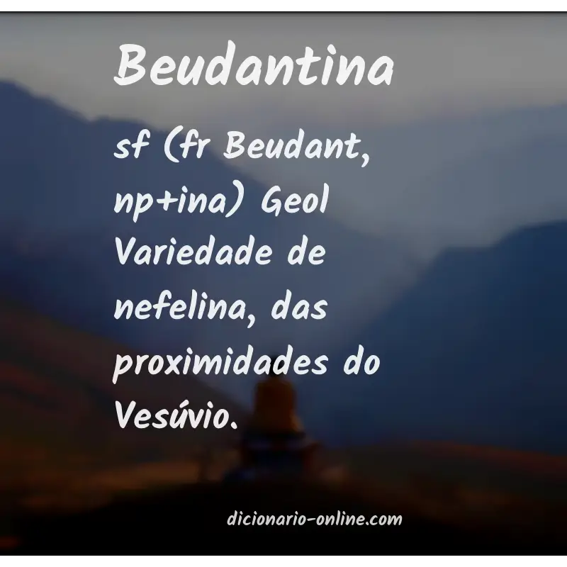 Significado de beudantina