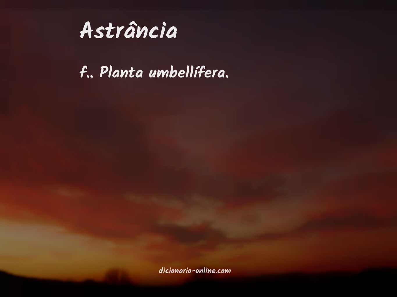 Significado de astrância