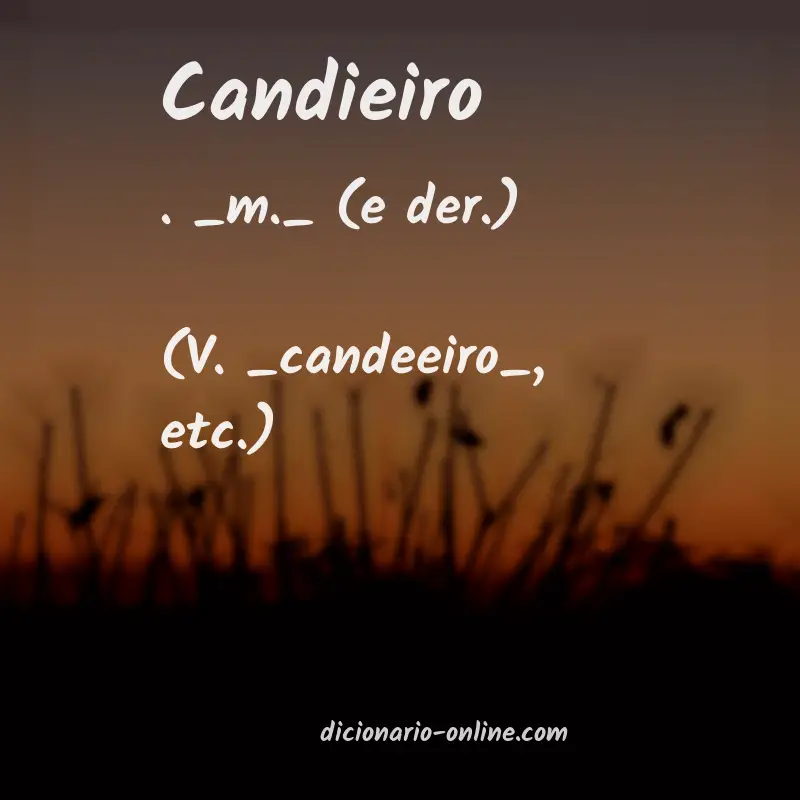 Significado de candieiro