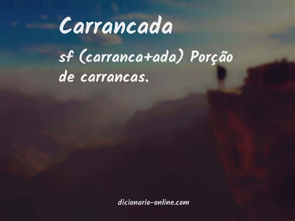 Significado de carrancada