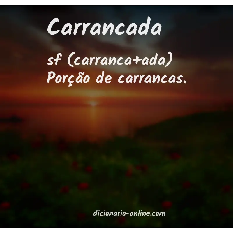 Significado de carrancada