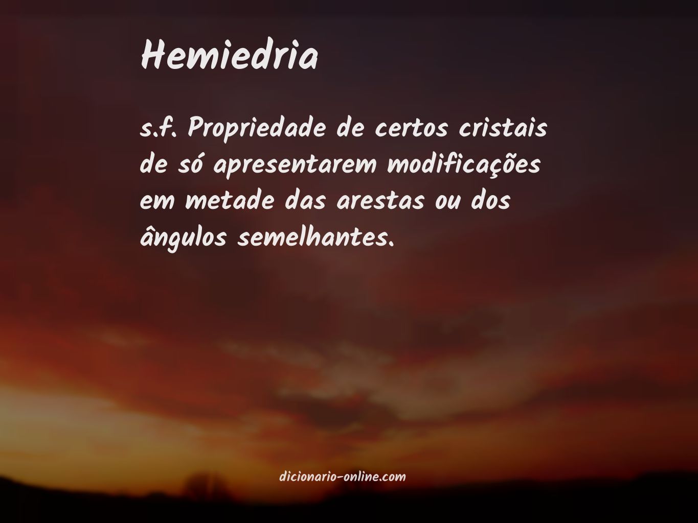 Significado de hemiedria