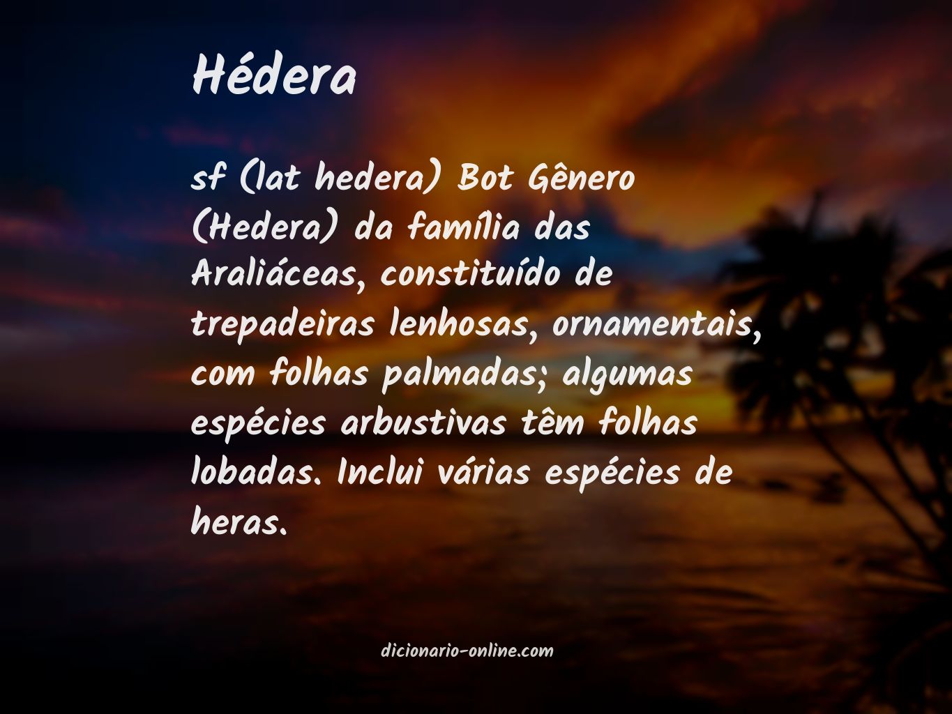 Significado de hédera