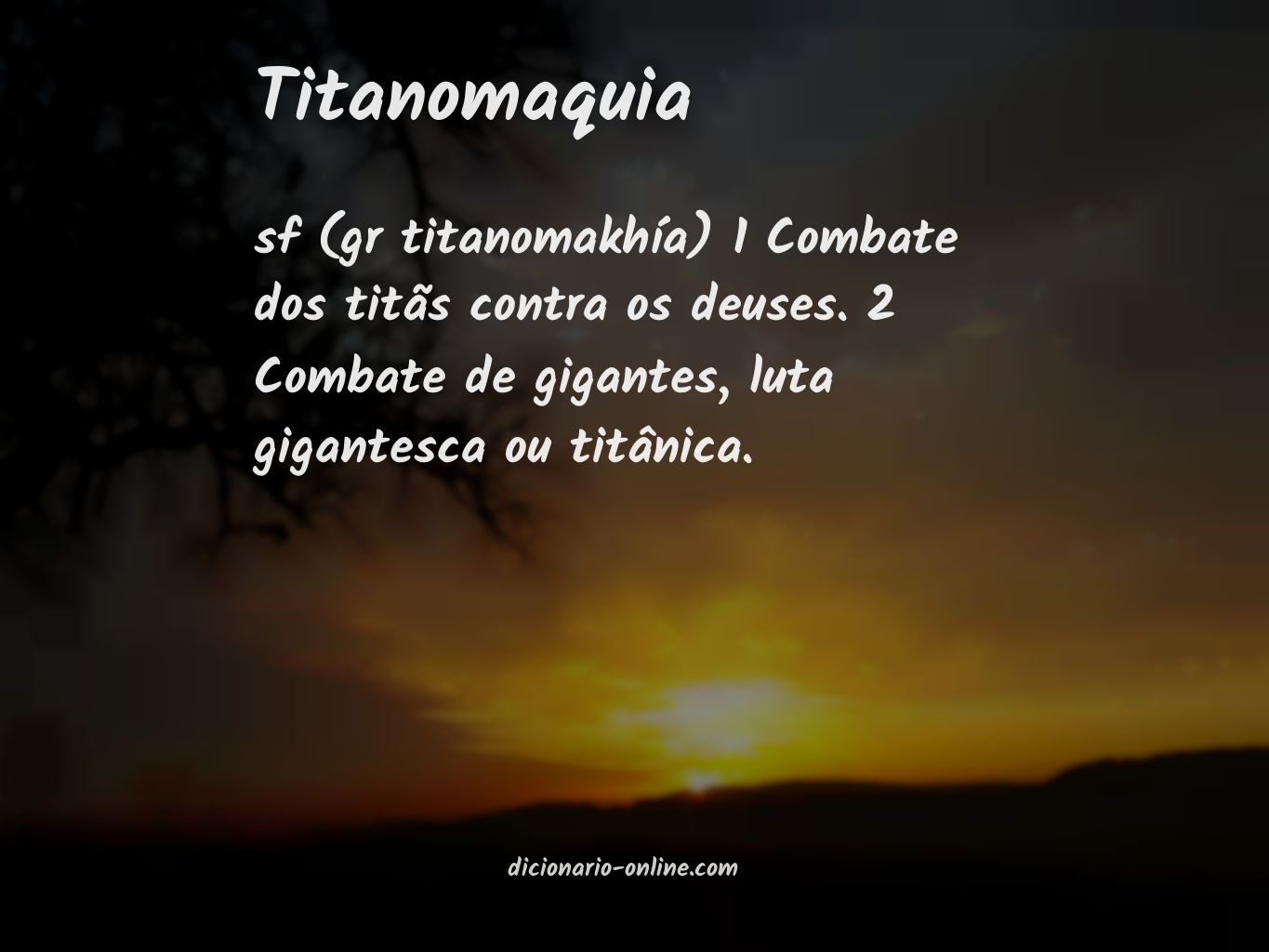 Significado de titanomaquia