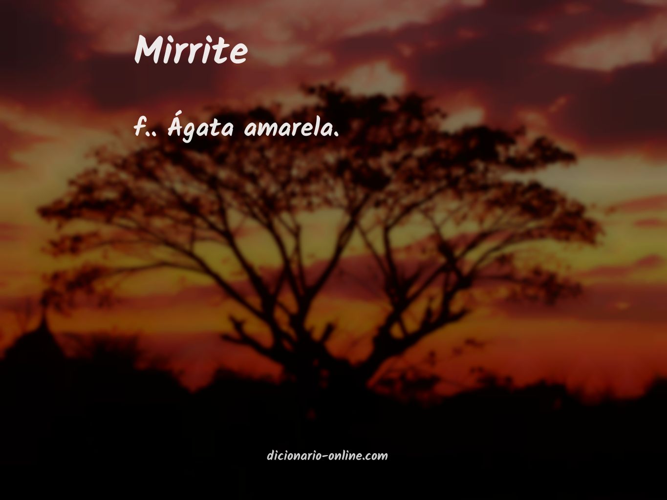 Significado de mirrite