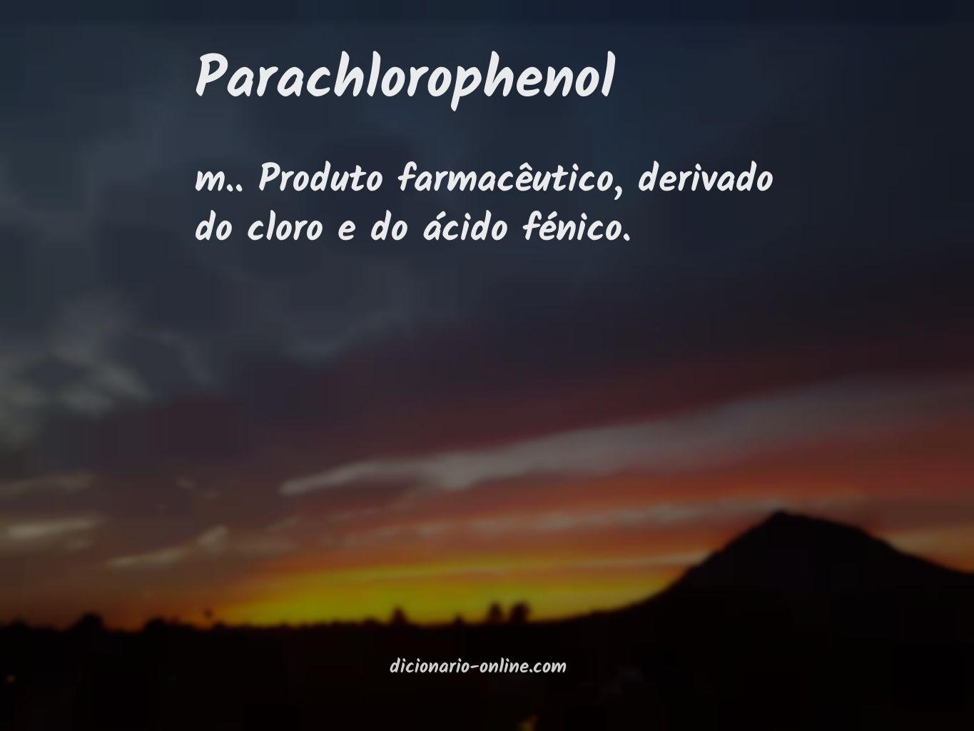 Significado de parachlorophenol