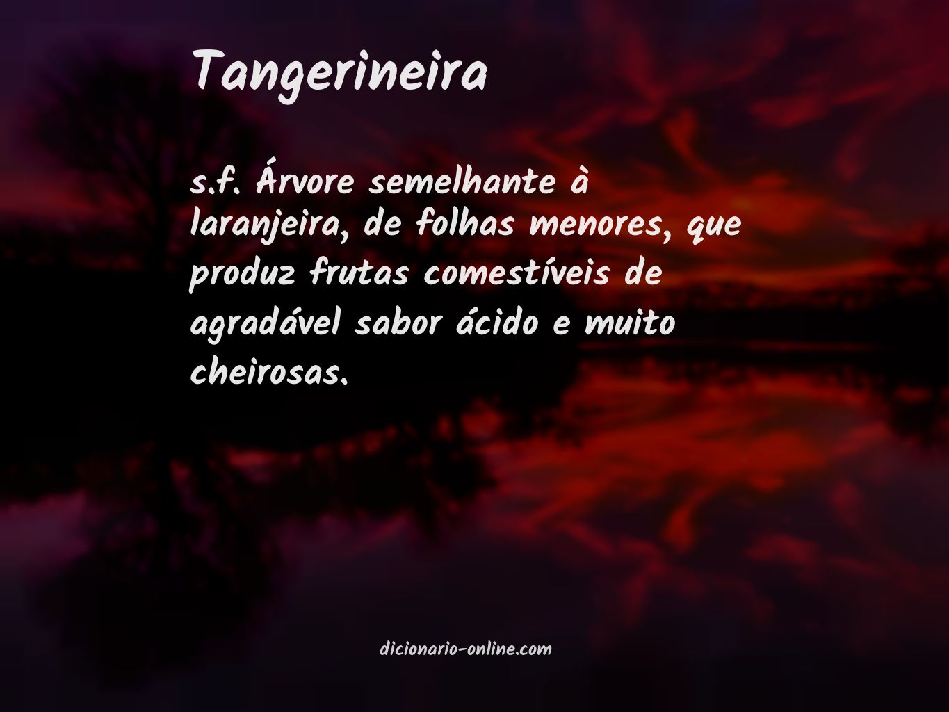 Significado de tangerineira