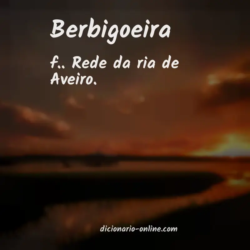 Significado de berbigoeira