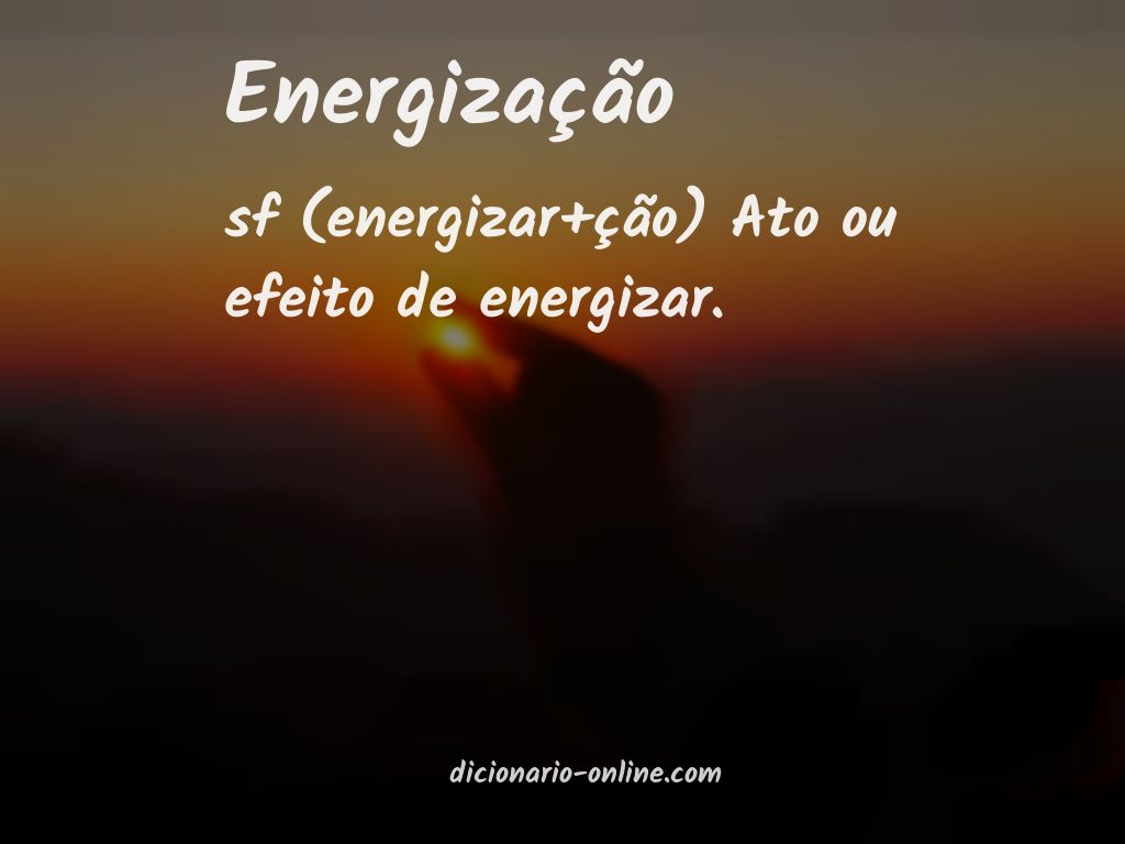 Significado de energização