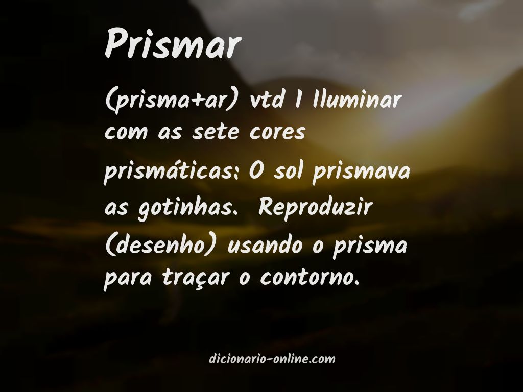 Significado de prismar