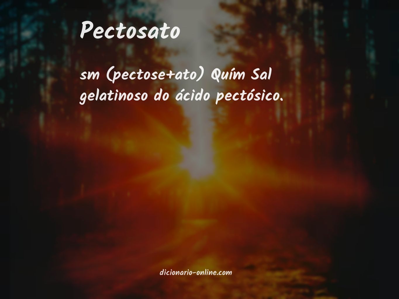 Significado de pectosato