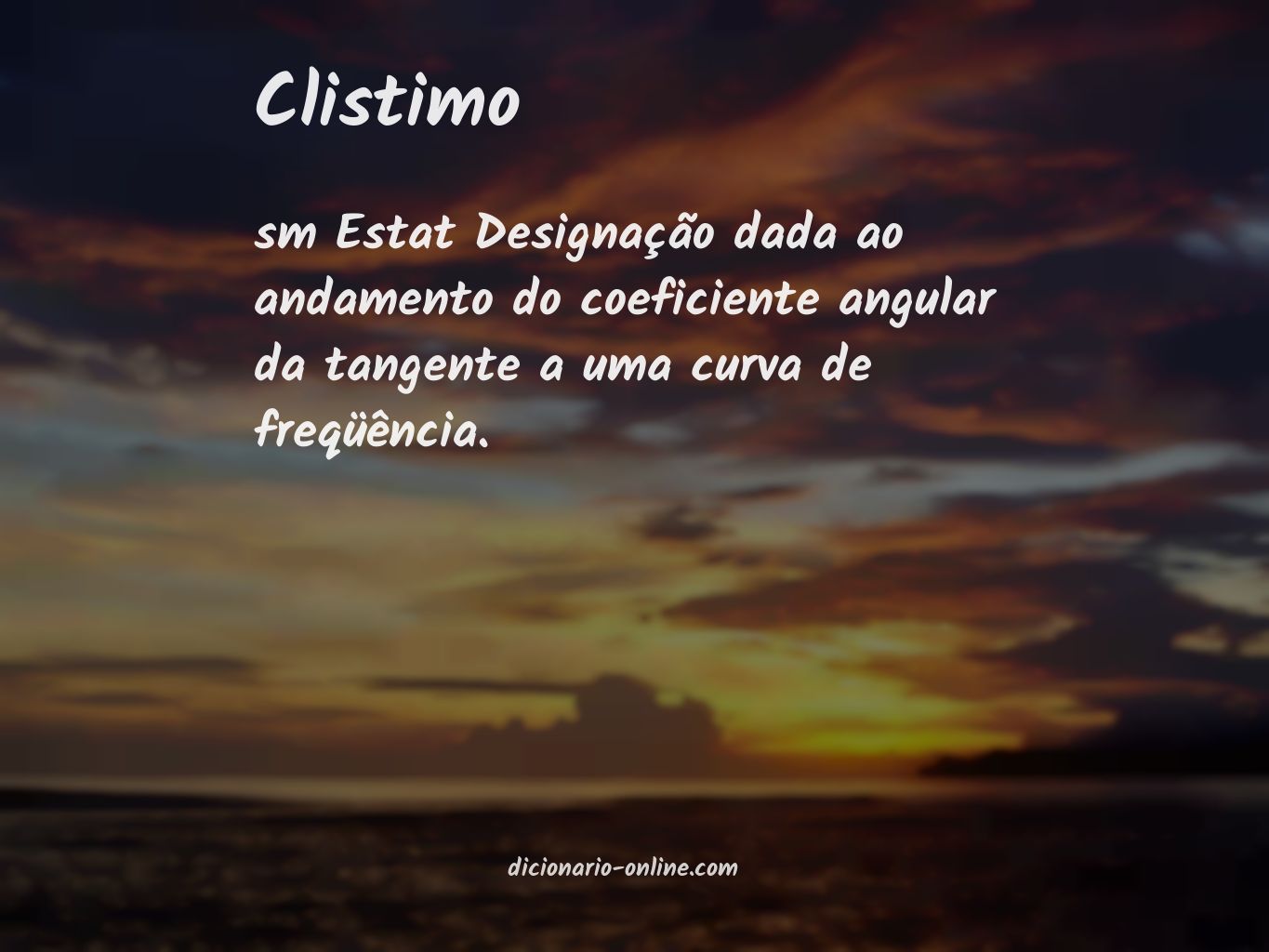 Significado de clistimo