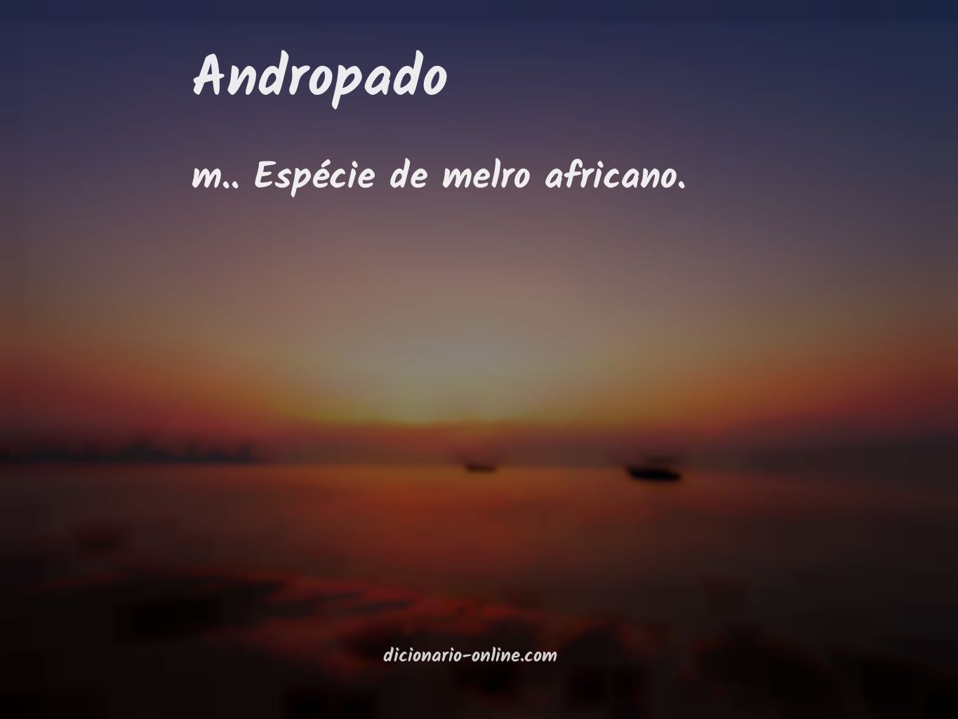 Significado de andropado