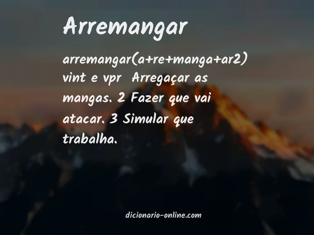 Significado de arremangar