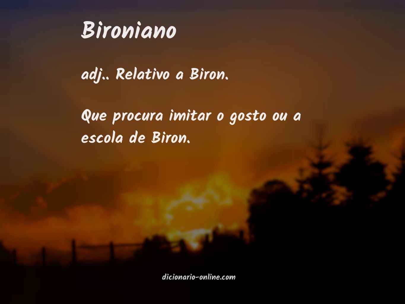 Significado de bironiano