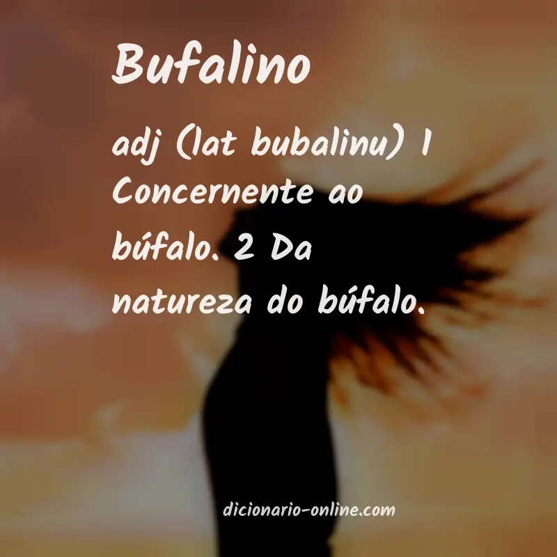 Significado de bufalino