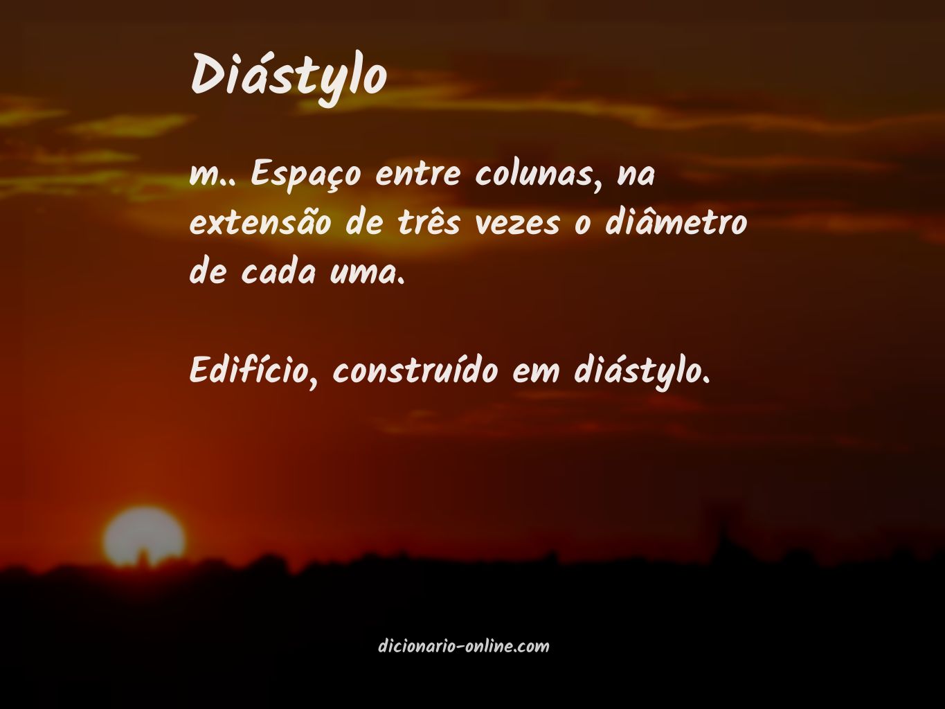 Significado de diástylo