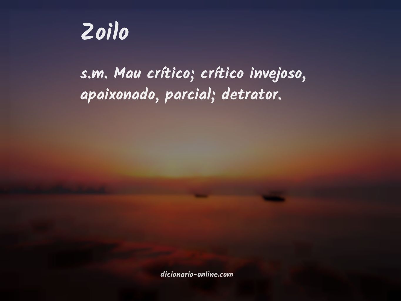 Significado de zoilo