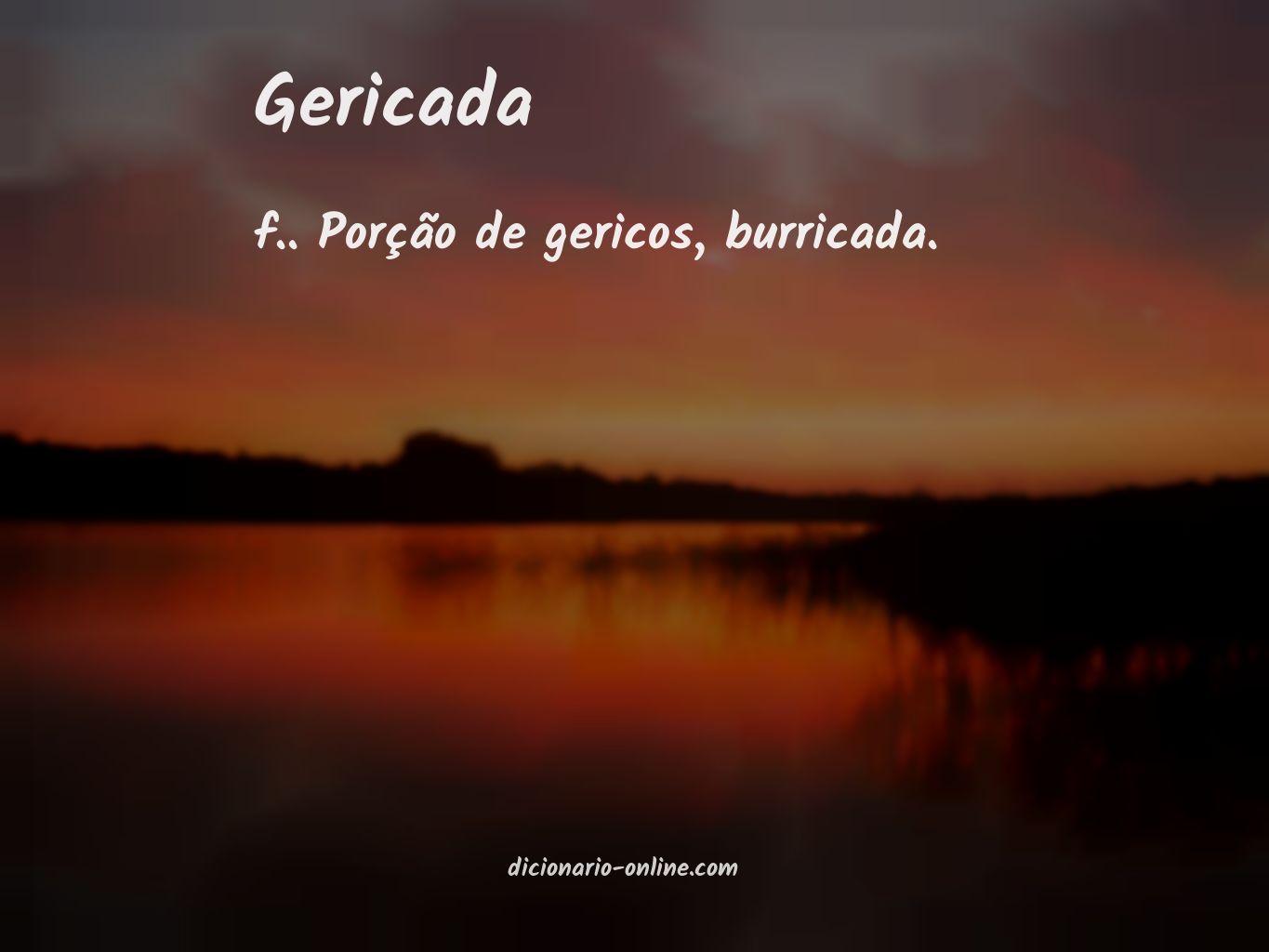 Significado de gericada