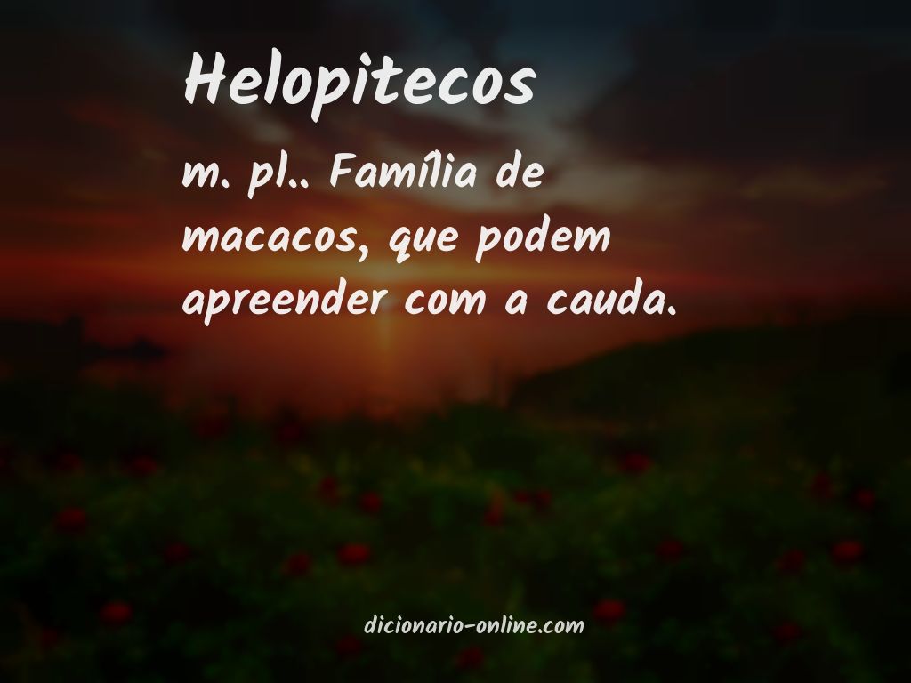 Significado de helopitecos