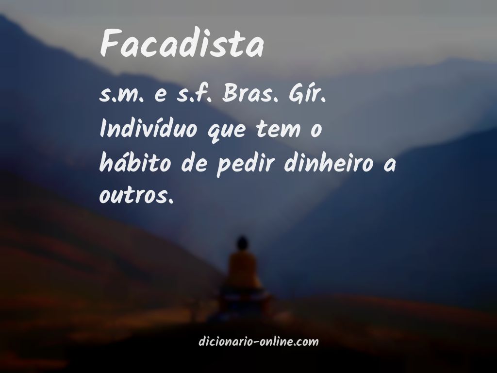 Significado de facadista