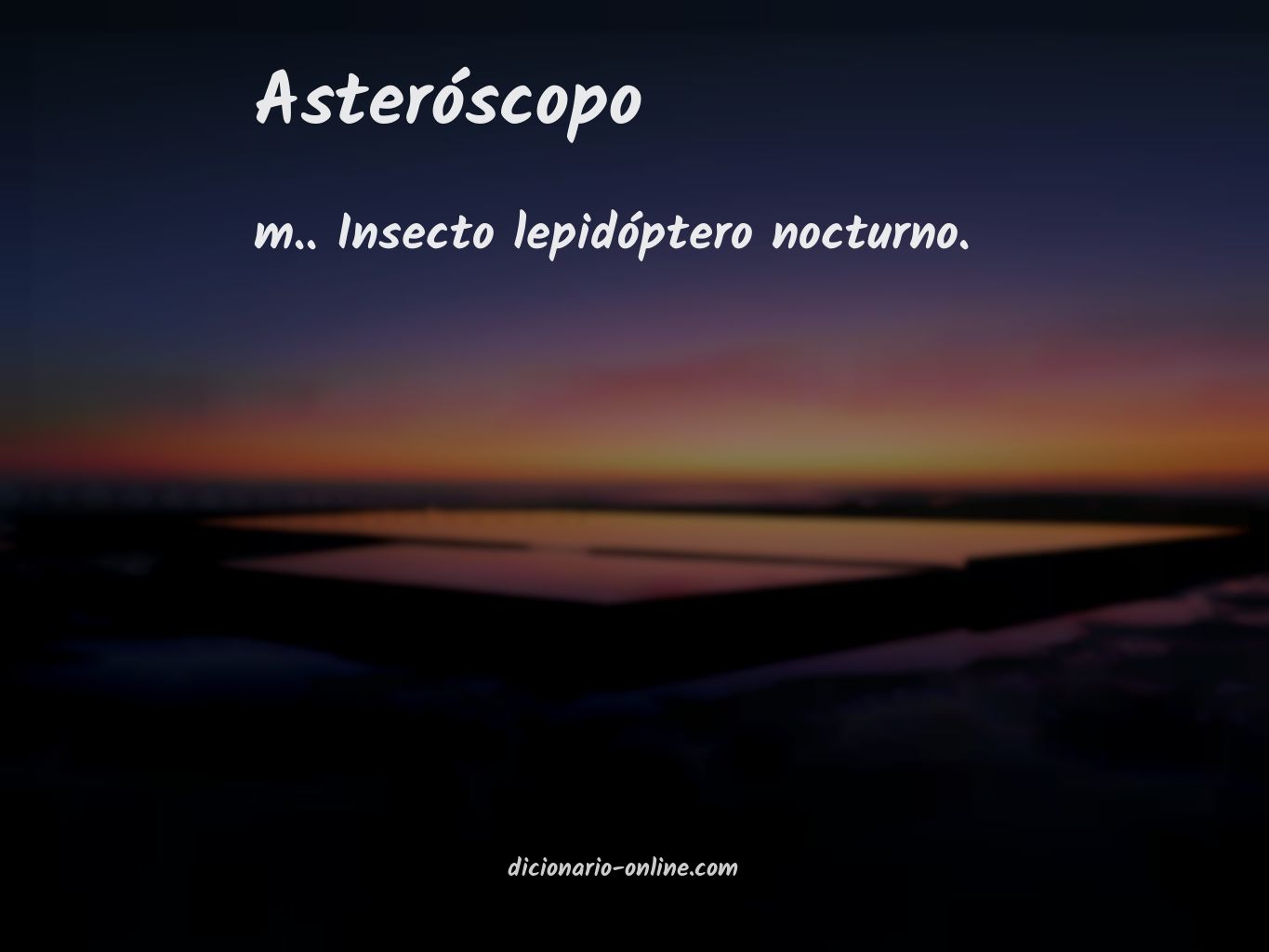 Significado de asteróscopo