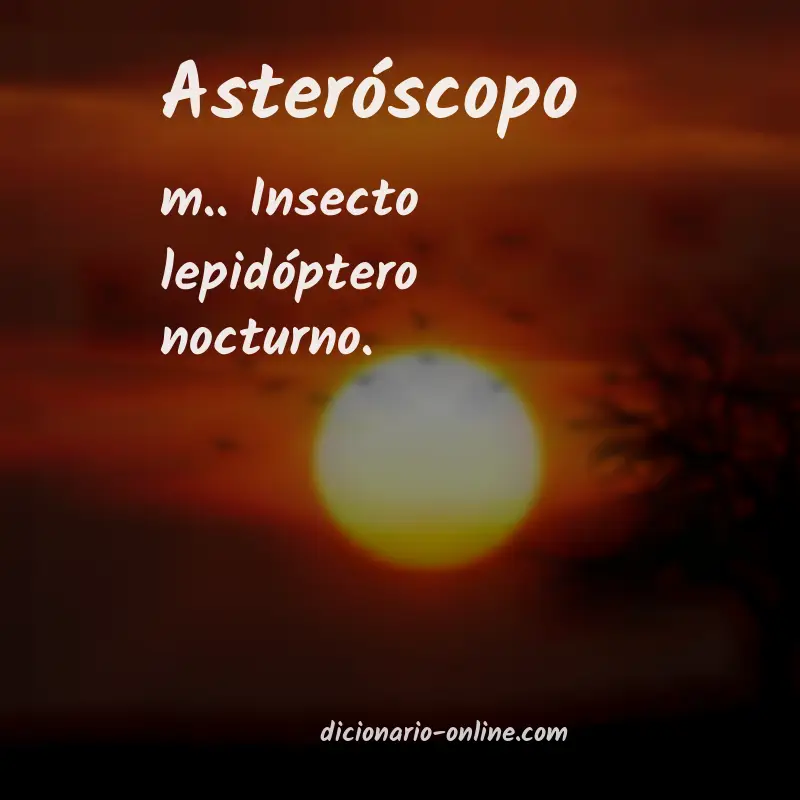 Significado de asteróscopo