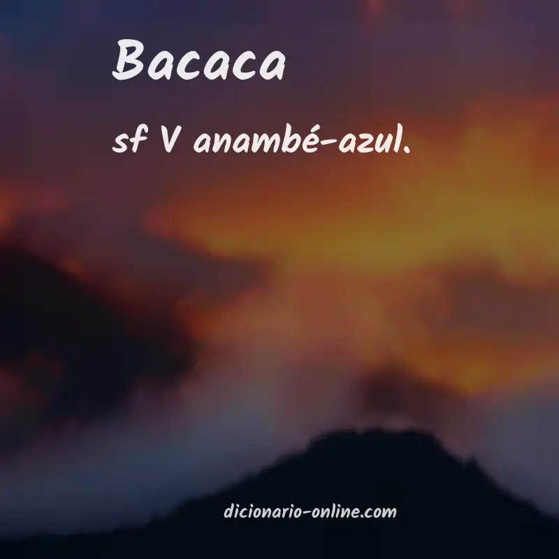 Significado de bacaca