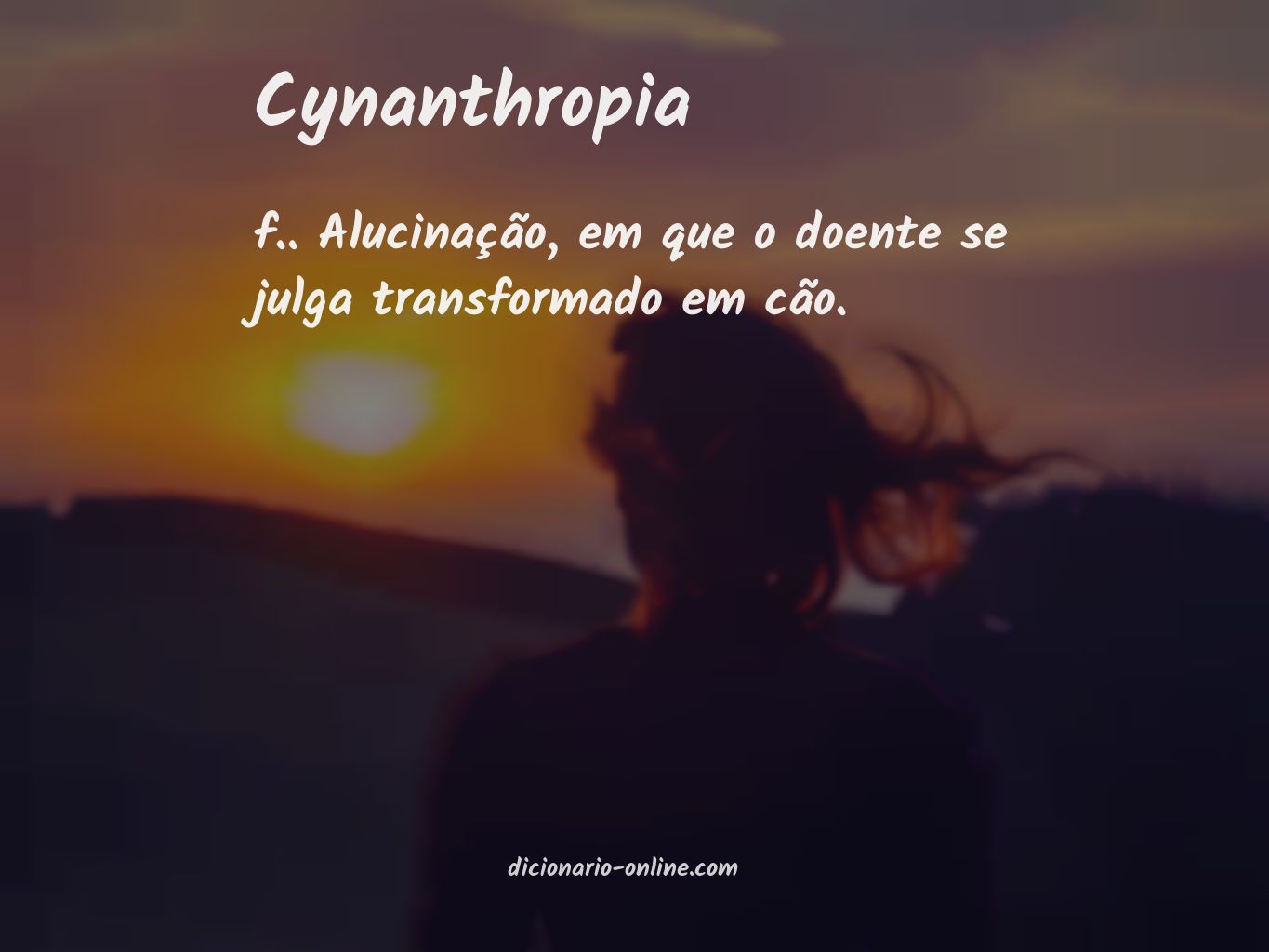 Significado de cynanthropia