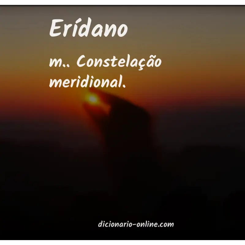 Significado de erídano