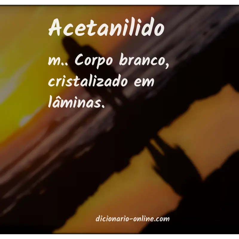 Significado de acetanilido