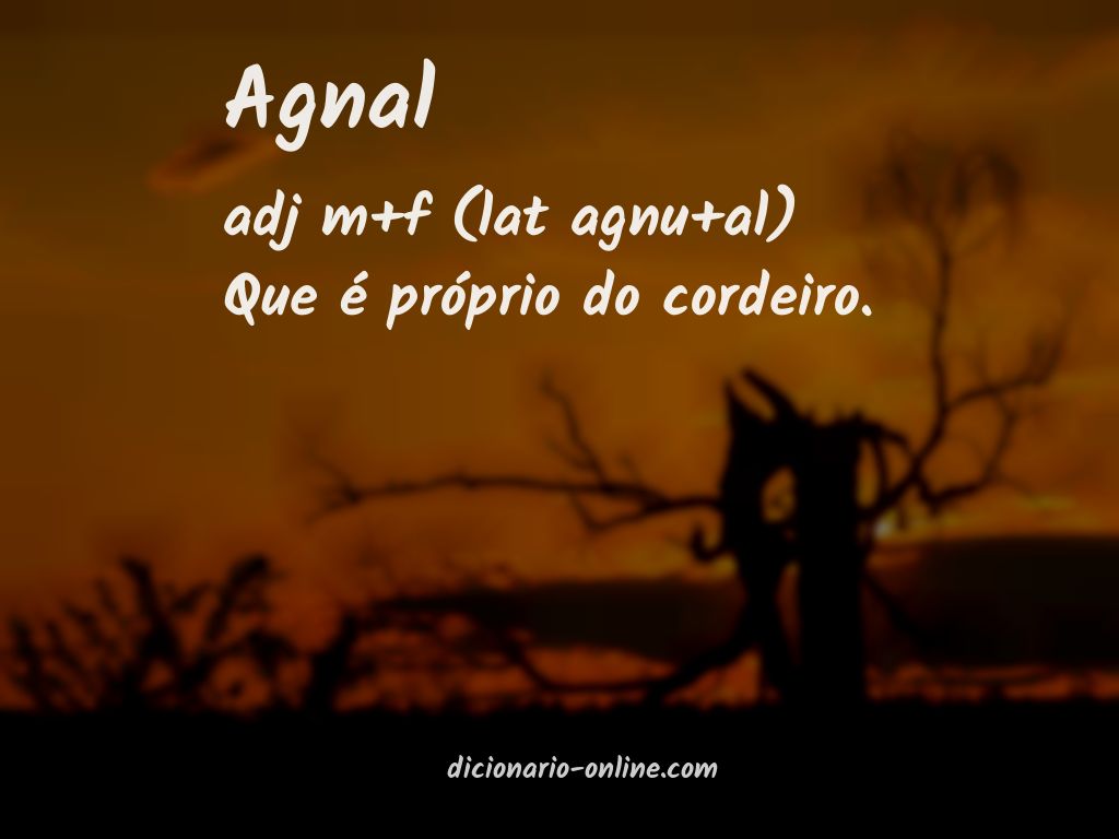 Significado de agnal