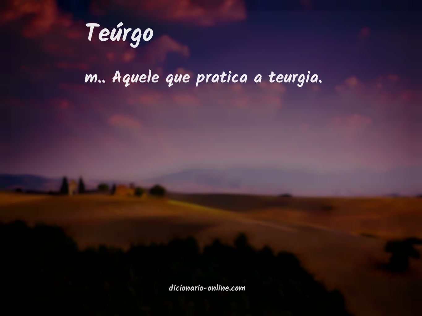 Significado de teúrgo