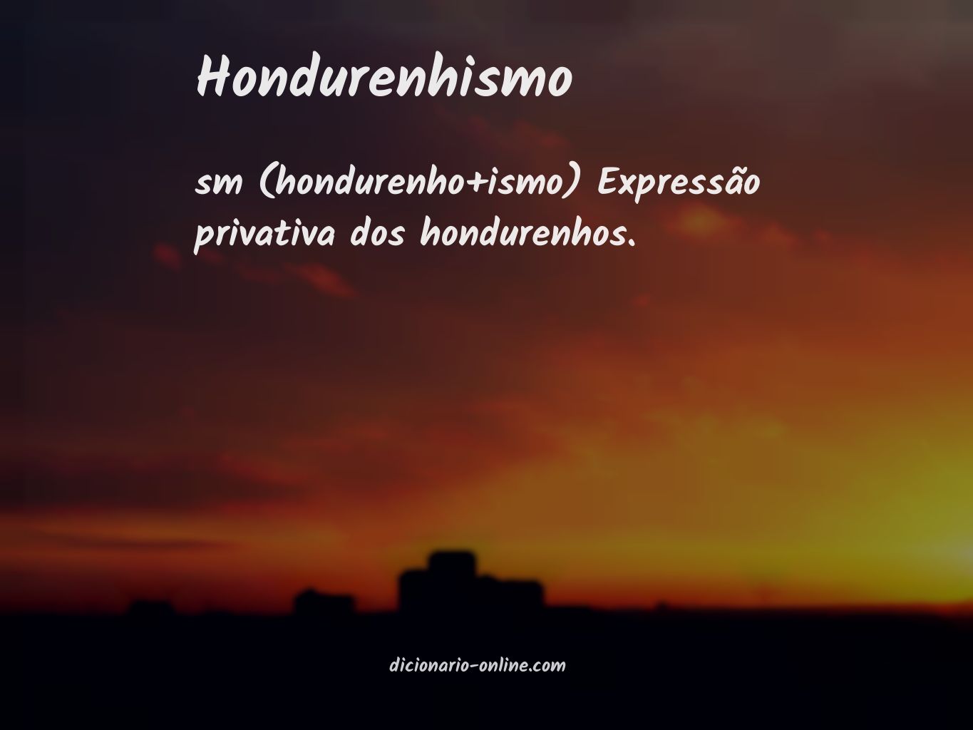 Significado de hondurenhismo