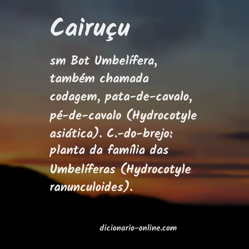 Significado de cairuçu