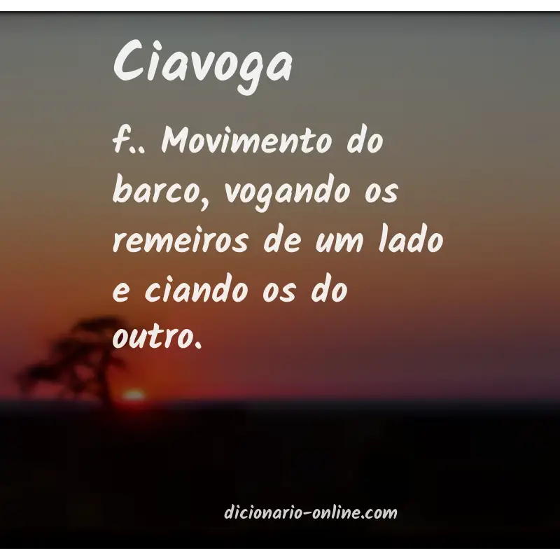 Significado de ciavoga