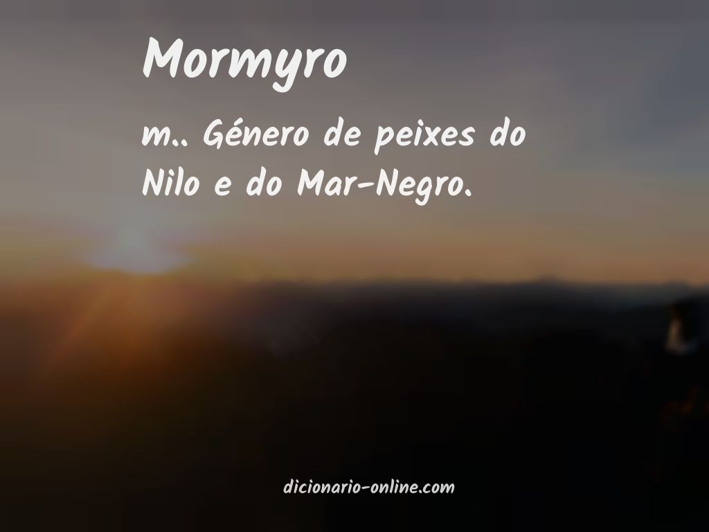 Significado de mormyro