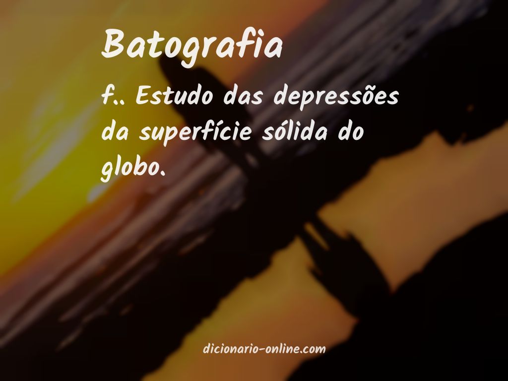 Significado de batografia