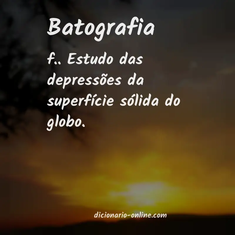 Significado de batografia
