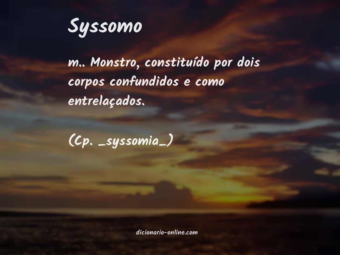 Significado de syssomo