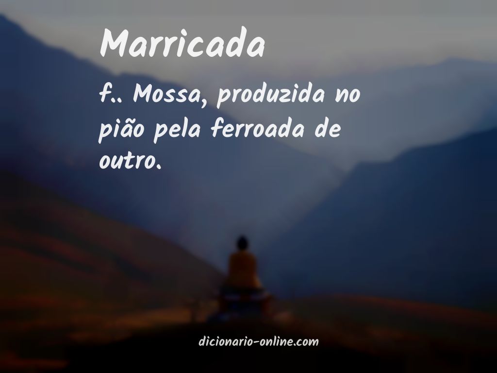 Significado de marricada