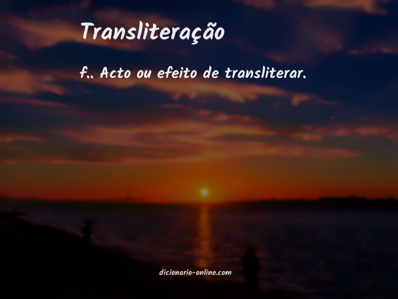 Significado de transliteração