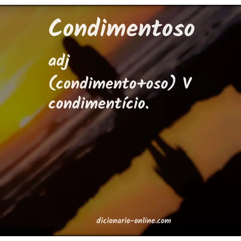 Significado de condimentoso