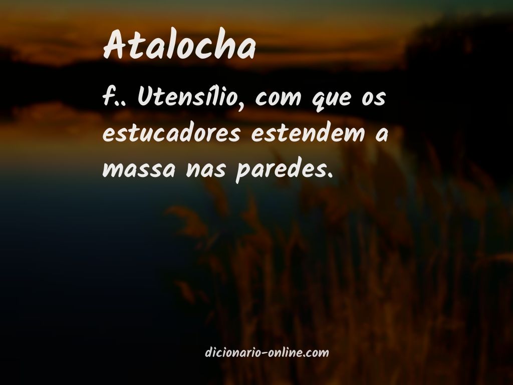 Significado de atalocha