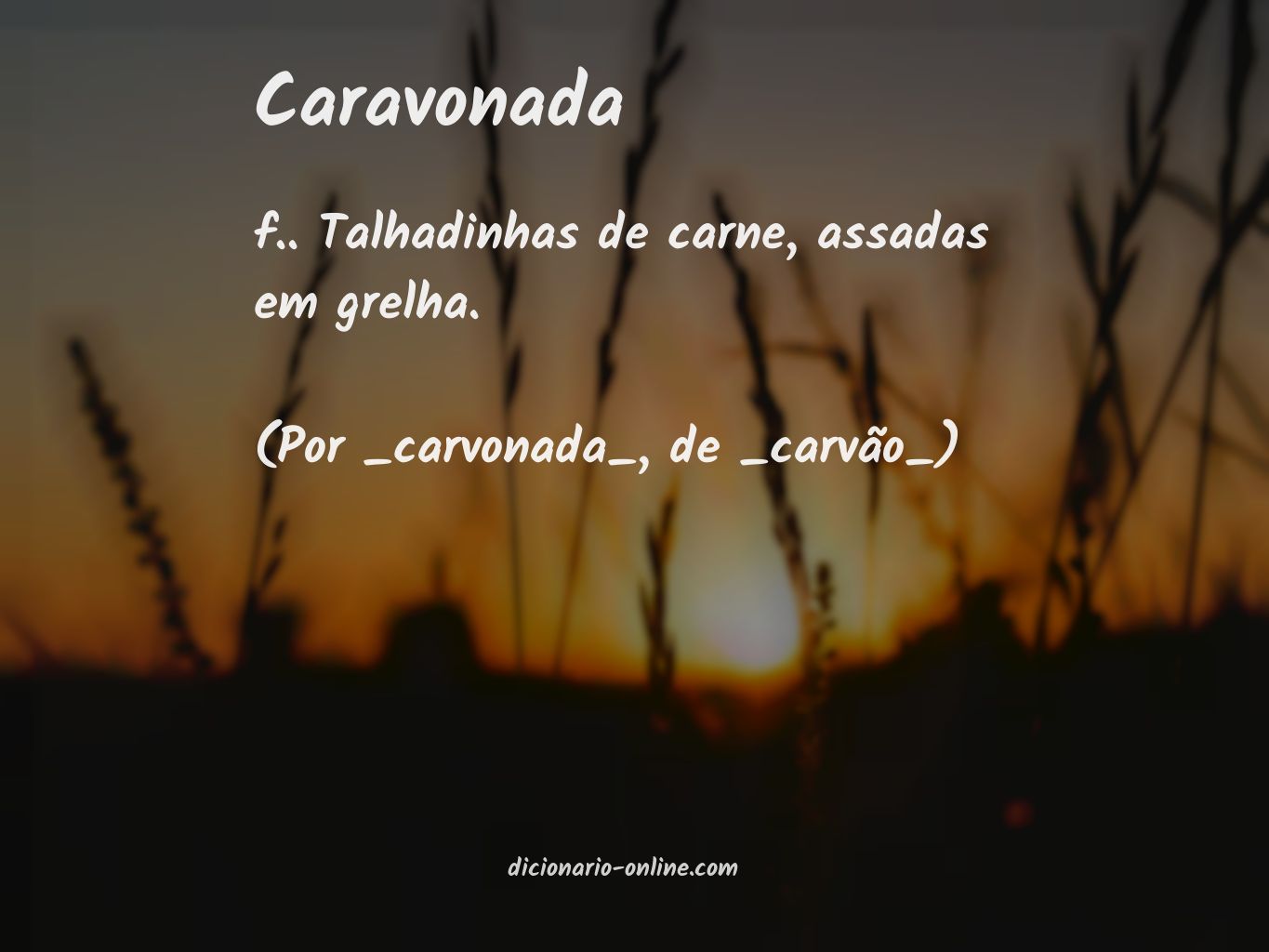 Significado de caravonada