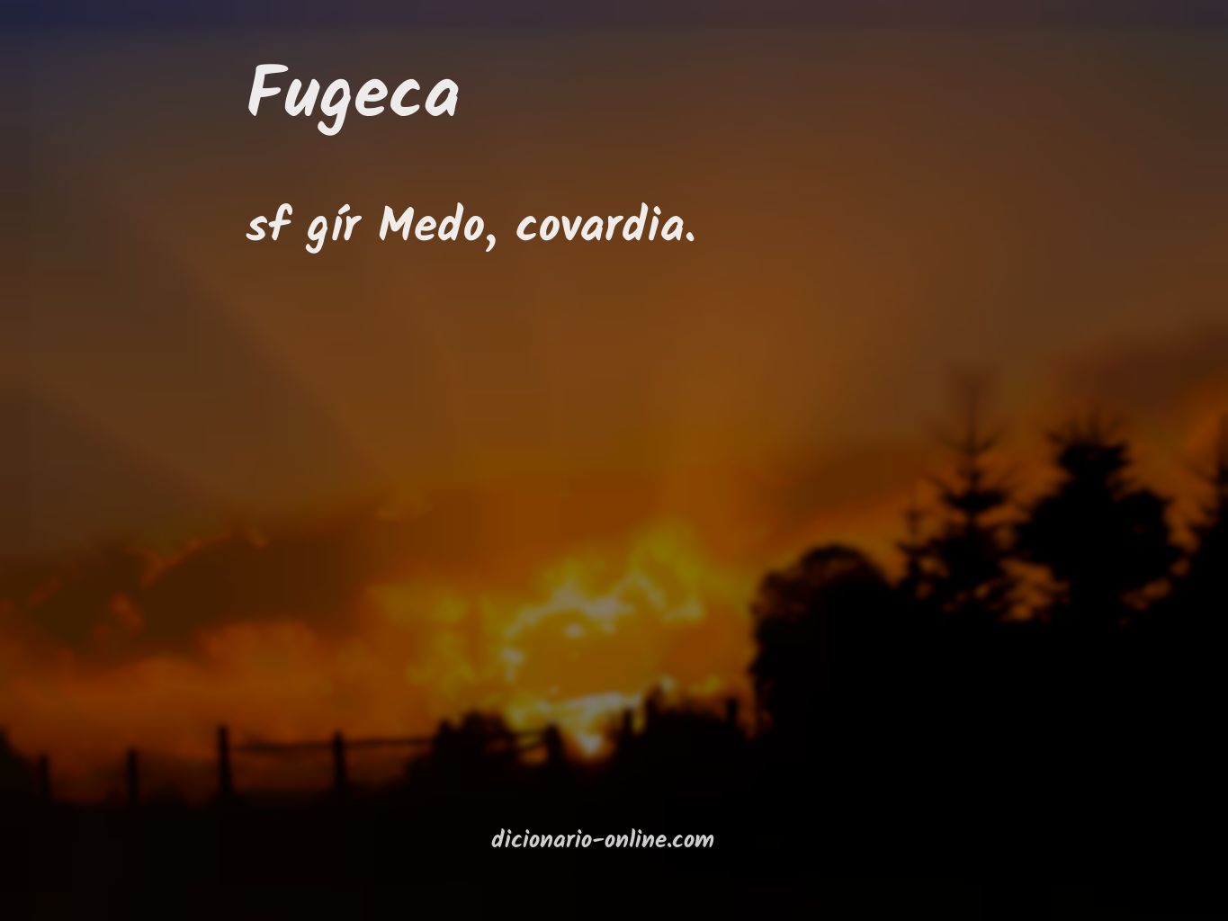 Significado de fugeca