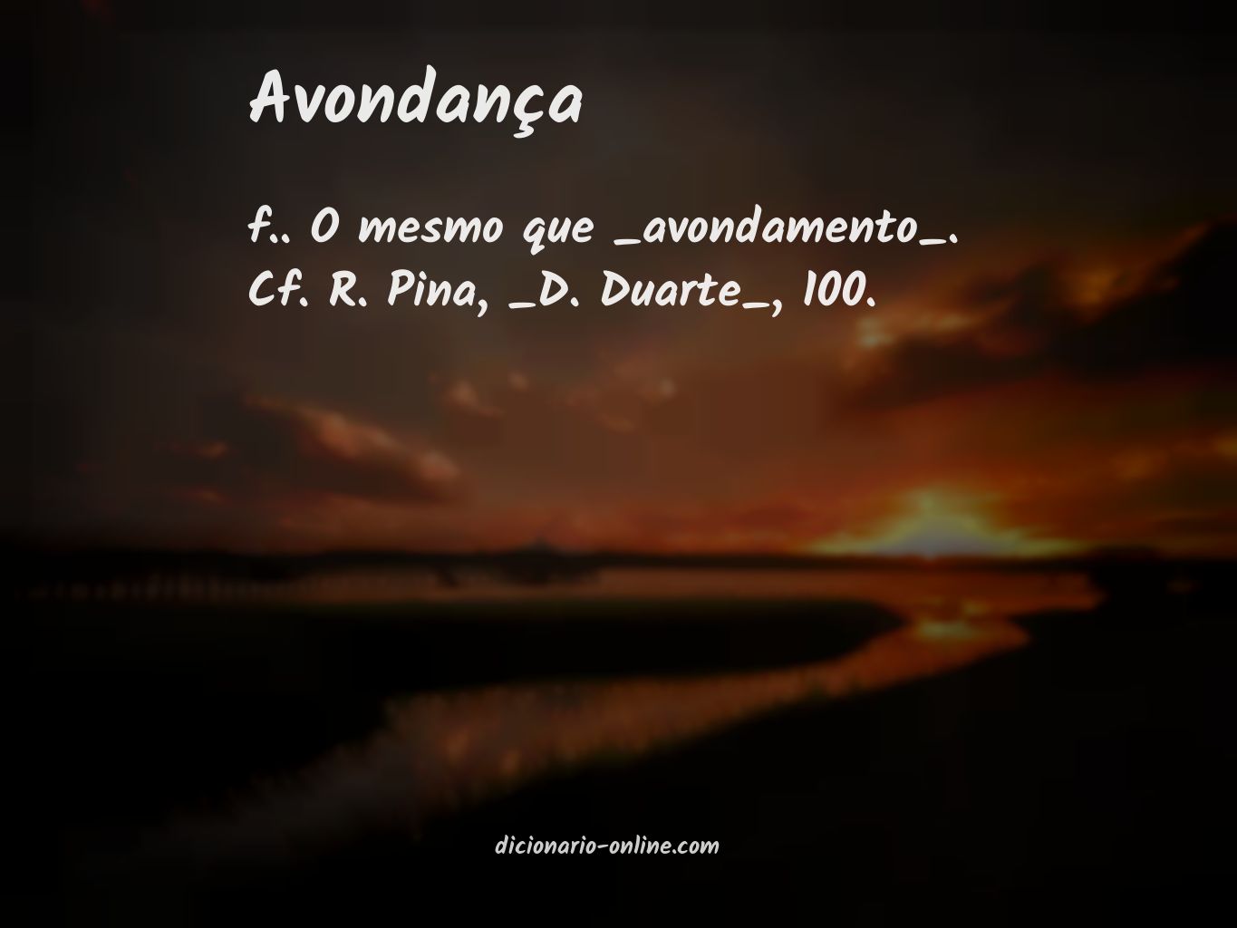 Significado de avondança