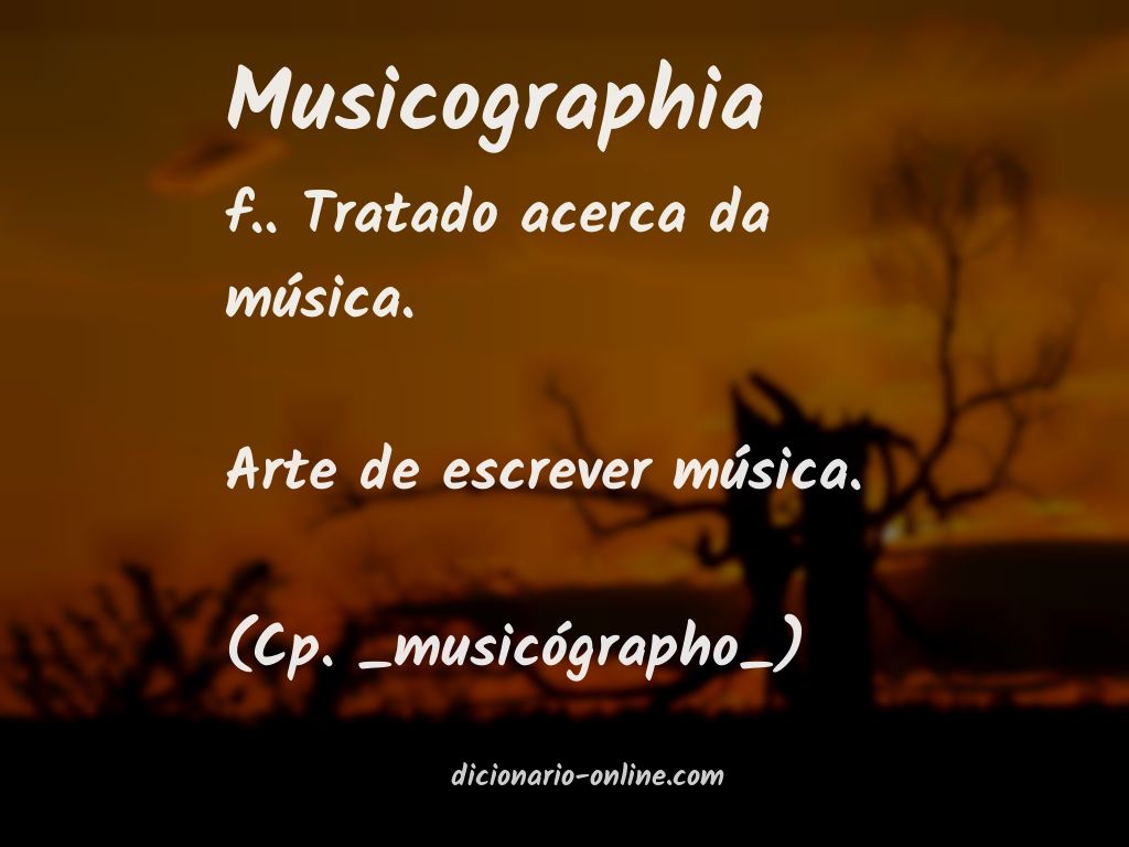 Significado de musicographia